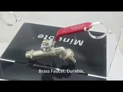 3 / 4 या 1/2 इंच पीतल गेंद वाल्व गार्डन नल आउटडोर Bibcock वाल्व